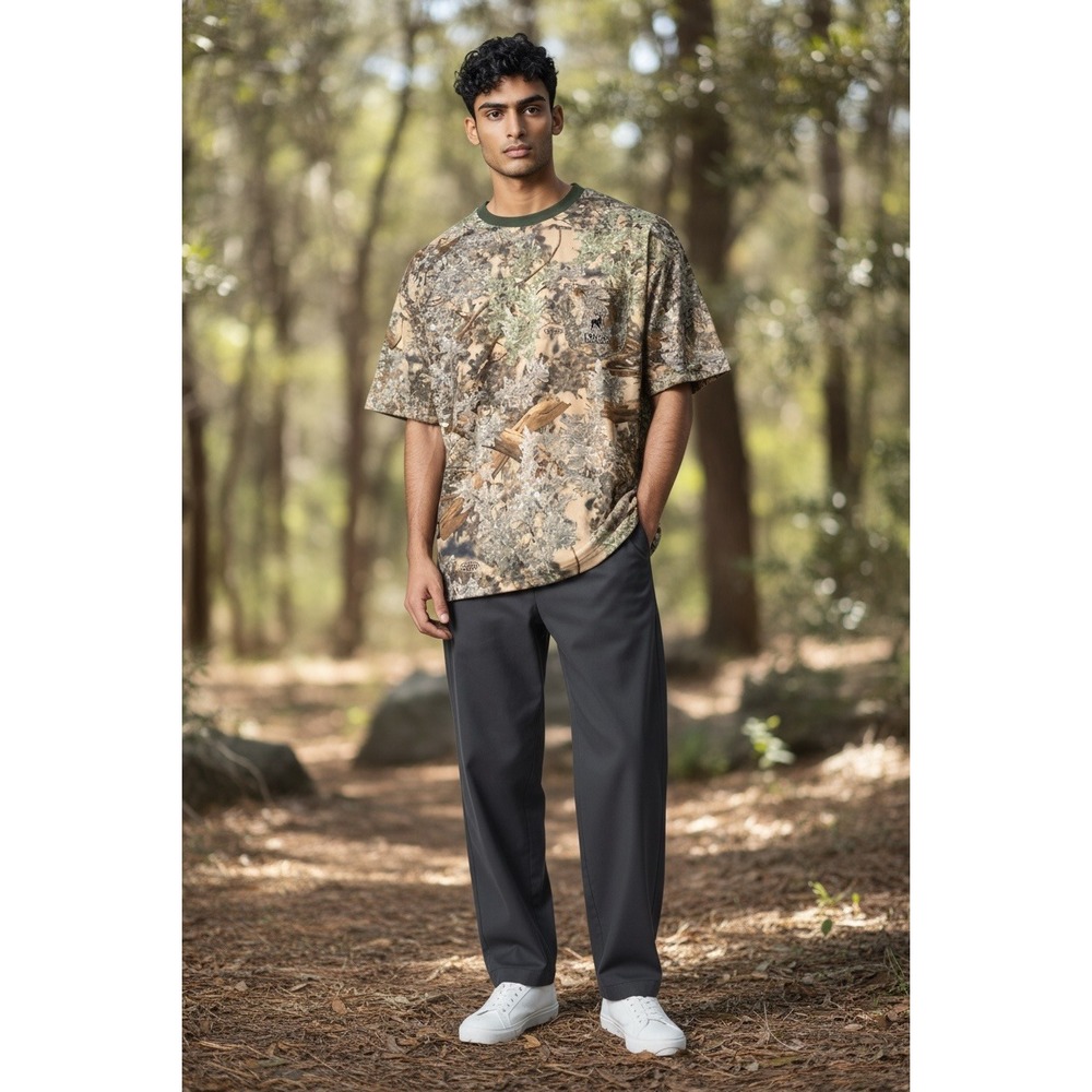 Kings‎ Outdoor Camouflage Pocket T Shirt Men's 2XL Short Sleeve Hunting Woodland